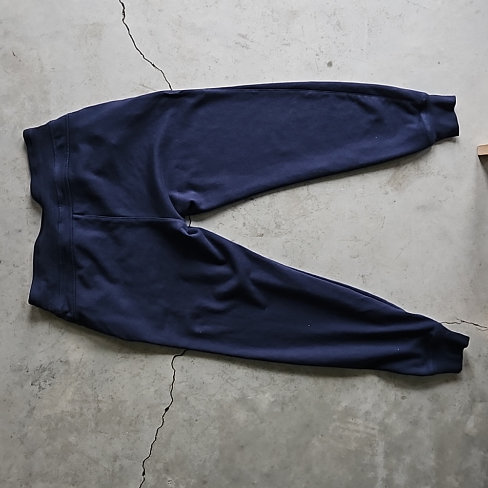 Tommy Hilfiger navy blue joggers sweatpants embroidered "Hilfiger" medium - Picture 4 of 7